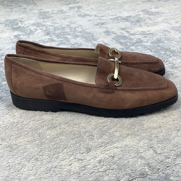 New Amalfi Rangoni Walk On Air Bit Loafers Brown Suede Sz 11.5 - Picture 8 of 14